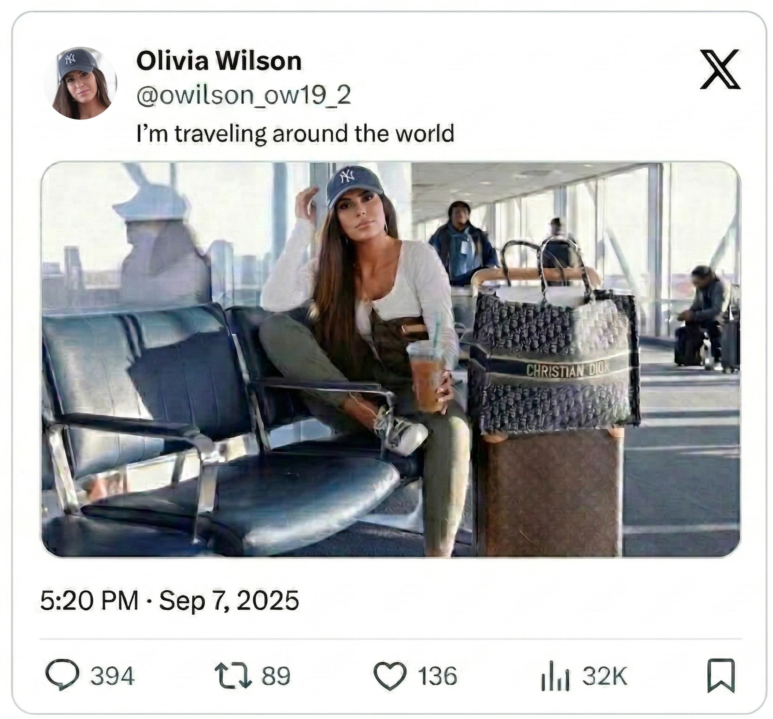 I'm traveling around the world